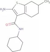 2-Amino-N-cyclohexyl-6-methyl-4,5,6,7-tetrahydro-1-benzothiophene-3-carboxamide