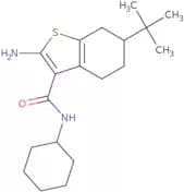 2-Amino-N-cyclohexyl-6-tert-butyl-4,5,6,7-tetrahydro-1-benzothiophene-3-carboxamide