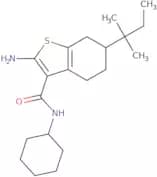 2-Amino-N-cyclohexyl-6-tert-amyl-4,5,6,7-tetrahydro-1-benzothiophene-3-carboxamide