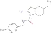 2-Amino-6-ethyl-N-(4-methylbenzyl)-4,5,6,7-tetrahydro-1-benzothiophene-3-carboxamide