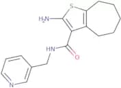 2-Amino-N-(pyridin-3-ylmethyl)-5,6,7,8-tetrahydro-4H-cyclohepta[b]thiophene-3-carboxamide