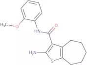 2-Amino-N-(2-methoxyphenyl)-5,6,7,8-tetrahydro-4H-cyclohepta[b]thiophene-3-carboxamide