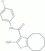 2-Amino-N-(4-chlorophenyl)-4,5,6,7,8,9-hexahydrocycloocta[b]thiophene-3-carboxamide