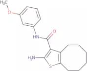 2-Amino-N-(3-methoxyphenyl)-4,5,6,7,8,9-hexahydrocycloocta[b]thiophene-3-carboxamide