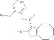 2-Amino-N-(2-methoxyphenyl)-4,5,6,7,8,9-hexahydrocycloocta[b]thiophene-3-carboxamide