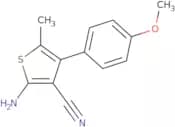2-Amino-4-(4-methoxyphenyl)-5-methylthiophene-3-carbonitrile