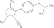 2-Amino-4-(4-isobutylphenyl)-5-methylthiophene-3-carbonitrile