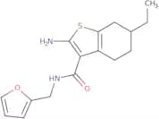 2-Amino-6-ethyl-N-(2-furylmethyl)-4,5,6,7-tetrahydro-1-benzothiophene-3-carboxamide