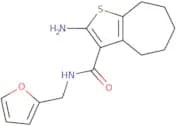 2-Amino-N-(2-furylmethyl)-5,6,7,8-tetrahydro-4H-cyclohepta[b]thiophene-3-carboxamide
