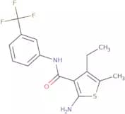 2-Amino-4-ethyl-5-methyl-N-[3-(trifluoromethyl)phenyl]thiophene-3-carboxamide