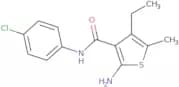 2-Amino-N-(4-chlorophenyl)-4-ethyl-5-methylthiophene-3-carboxamide