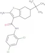 2-Amino-6-tert-butyl-N-(2,4-dichlorophenyl)-4,5,6,7-tetrahydro-1-benzothiophene-3-carboxamide