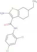 2-Amino-N-(2,4-dichlorophenyl)-6-ethyl-4,5,6,7-tetrahydro-1-benzothiophene-3-carboxamide