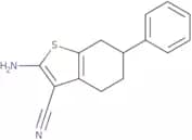 2-Amino-6-phenyl-4,5,6,7-tetrahydro-1-benzothiophene-3-carbonitrile