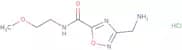 3-(Aminomethyl)-N-(2-methoxyethyl)-1,2,4-oxadiazole-5-carboxamide hydrochloride