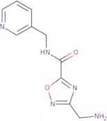 3-(Aminomethyl)-N-(pyridin-3-ylmethyl)-1,2,4-oxadiazole-5-carboxamide