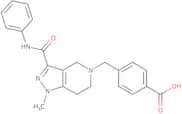 4-{[3-(Anilinocarbonyl)-1-methyl-1,4,6,7-tetrahydro-5H-pyrazolo[4,3-c]pyridin-5-yl]methyl}benzoic …