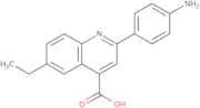 2-(4-Aminophenyl)-6-ethylquinoline-4-carboxylic acid