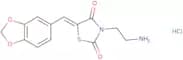 (5E)-3-(2-Aminoethyl)-5-(1,3-benzodioxol-5-ylmethylene)-1,3-thiazolidine-2,4-dione hydrochloride