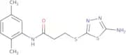3-[(5-Amino-1,3,4-thiadiazol-2-yl)thio]-N-(2,5-dimethylphenyl)propanamide