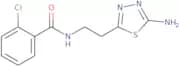 N-[2-(5-Amino-1,3,4-thiadiazol-2-yl)ethyl]-2-chlorobenzamide