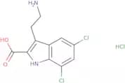3-(2-Aminoethyl)-5,7-dichloro-1H-indole-2-carboxylic acid hydrochloride
