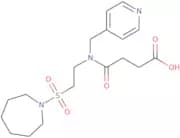 4-[[2-(Azepan-1-ylsulfonyl)ethyl](pyridin-4-ylmethyl)amino]-4-oxobutanoic acid