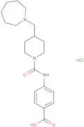 4-({[4-(Azepan-1-ylmethyl)piperidin-1-yl]carbonyl}amino)benzoic acid hydrochloride
