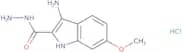 3-Amino-6-methoxy-1H-indole-2-carbohydrazide hydrochloride