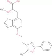(S)-2-Methoxy-3-[4-[2-(5-methyl-2-phenyloxazol-4-yl)ethoxy]benzo[b]thiophen-7-yl]propionic acid