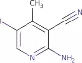 2-Amino-3-cyano-4-methyl-5-iodopyridine