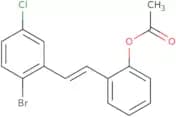 (E)-2-Acetoxy-2'-bromo-5'-chlorostilbene