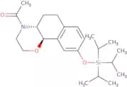 (+)-N-Acetyl 3,4,4a,5,6,10b-hexahydro-2H-naphtho[1,2-b][1,4]oxazine-9-ol triisopropylsilyl ether