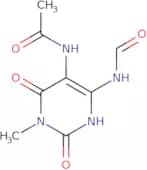 5-Acetylamino-6-formylamino-3-methyluracil