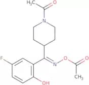 (E)-1-Acetyl-N-(acetyloxy)-a-(5-fluoro-2-hydroxyphenyl)-4-piperidinemethanimine