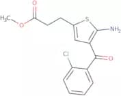 2-Amino-3-(2-chlorobenzoyl)-5-(2-carbomethoxyethyl)thiophene