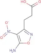 5-Amino-4-nitro-3-isoxazolepropanoic acid