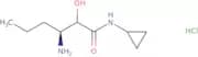 (3S)-3-Amino-N-cyclopropyl-2-hydroxyhexanamide hydrochloride