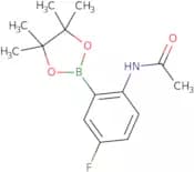 2-AcetaMido-5-fluorophenylboronic acid, pinacol ester