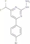 4-(4-Bromophenyl)-6-(difluoromethyl)-2-hydrazinopyrimidine
