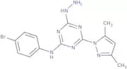 N-(4-Bromophenyl)-4-(3,5-dimethyl-1H-pyrazol-1-yl)-6-hydrazino-1,3,5-triazin-2-amine
