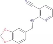 2-[(1,3-Benzodioxol-5-ylmethyl)amino]nicotinonitrile