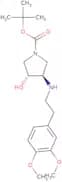 tert-Butyl (3R,4R)-3-{[2-(3,4-dimethoxyphenyl)ethyl]amino}-4-hydroxypyrrolidine-1-carboxylate