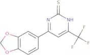 4-(1,3-Benzodioxol-5-yl)-6-(trifluoromethyl)pyrimidine-2-thiol