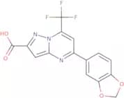 5-(1,3-Benzodioxol-5-yl)-7-(trifluoromethyl)pyrazolo[1,5-a]pyrimidine-2-carboxylic acid
