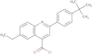 2-(4-tert-Butylphenyl)-6-ethylquinoline-4-carbonyl chloride