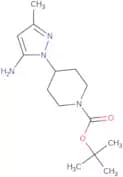 tert-Butyl 4-(5-amino-3-methyl-1H-pyrazol-1-yl)piperidine-1-carboxylate