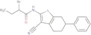 2-Bromo-N-(3-cyano-6-phenyl-4,5,6,7-tetrahydro-1-benzothien-2-yl)butanamide