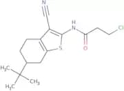 N-(6-tert-Butyl-3-cyano-4,5,6,7-tetrahydro-1-benzothien-2-yl)-3-chloropropanamide