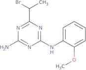 6-(1-Bromoethyl)-N-(2-methoxyphenyl)-1,3,5-triazine-2,4-diamine